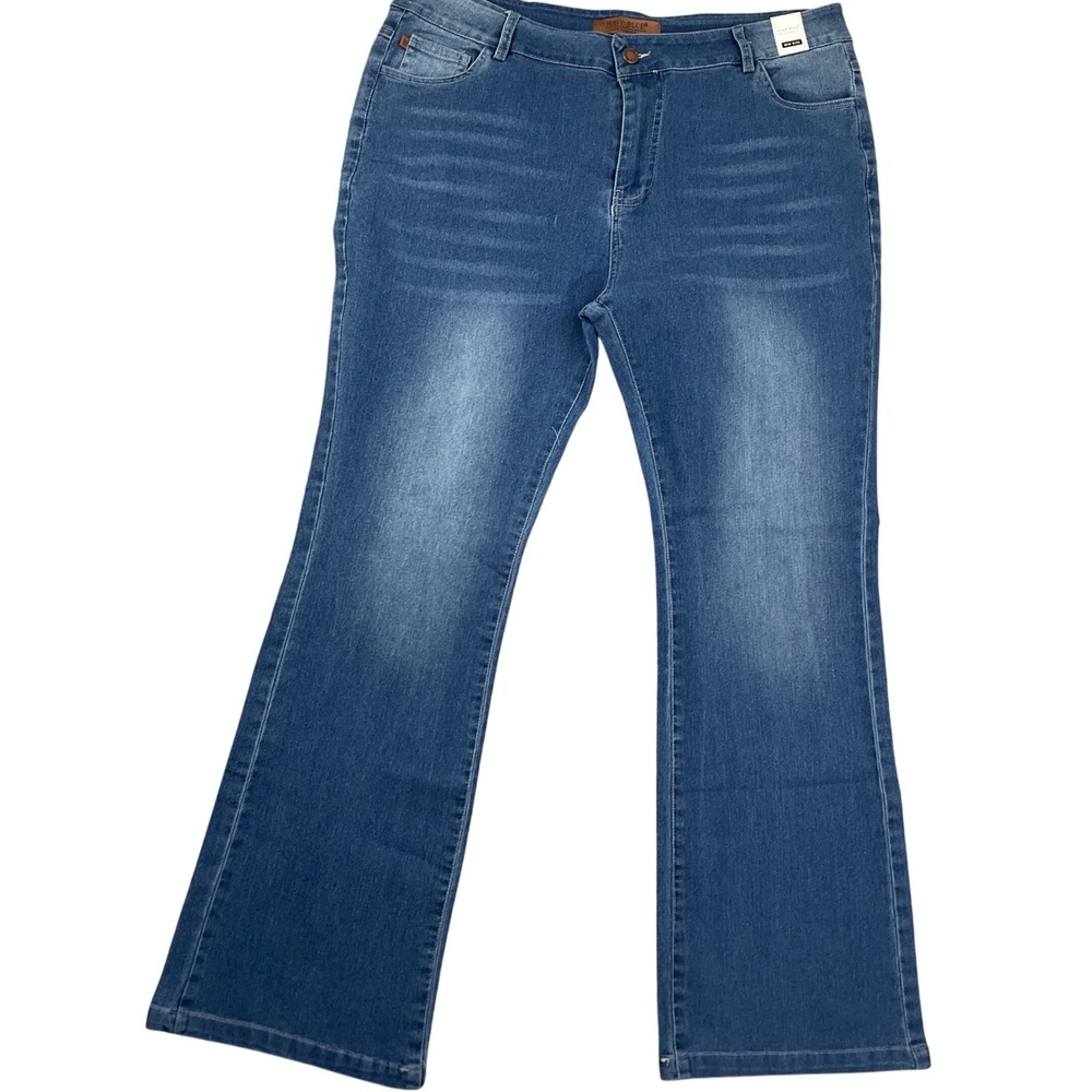 Judy Blue LA‎ Jeans Women XLarge 35W 29L Blue  Mid Rise Flare Denim